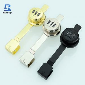 BLJ-Zinc Alloy Security Glass showcase Display Sliding Jewelry case 3 Digital Combination Glass Cabinet Lock