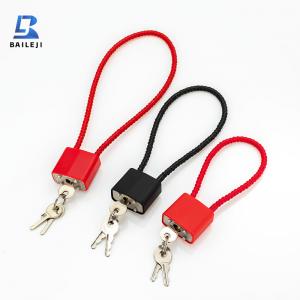 BLJ-Safety Cable Gun Lock With Keys Black Red Gun Lock Different Length Shackle Cable