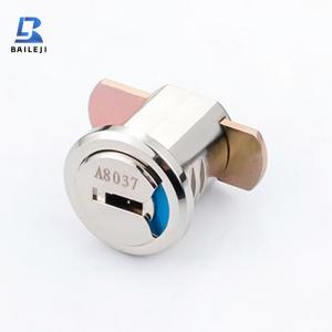  BLJ-1922-Alloy High Safe Flat Key Round Tubular Mechanism Miniature Key Cam Lock  Iron cabinet drawer lock