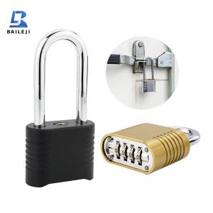 BLJ-Factory Direct Heavy Duty Security Padlock Long Shackle Zinc Alloy 4 Digit Password Padlock